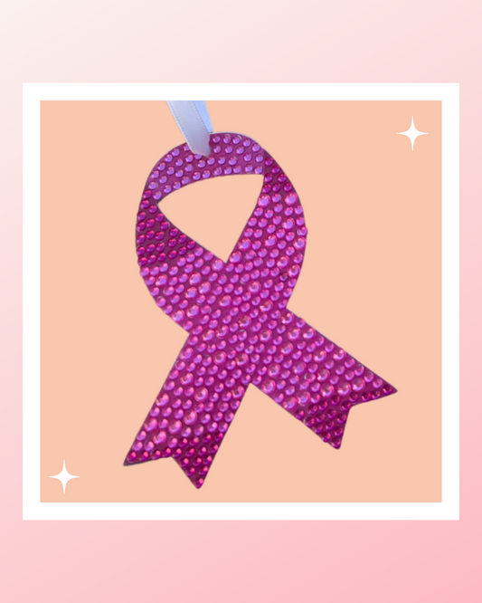 Breast Cancer Pink Ribbon Diamond Painting Ornament KIT