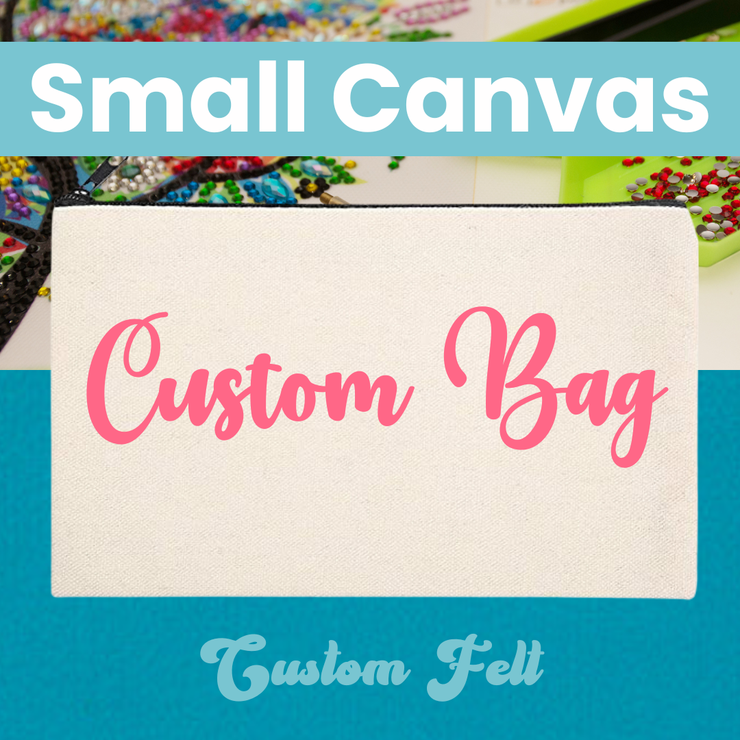 Custom Bag, Felt with Small Canvas – Sorority Diamond Art