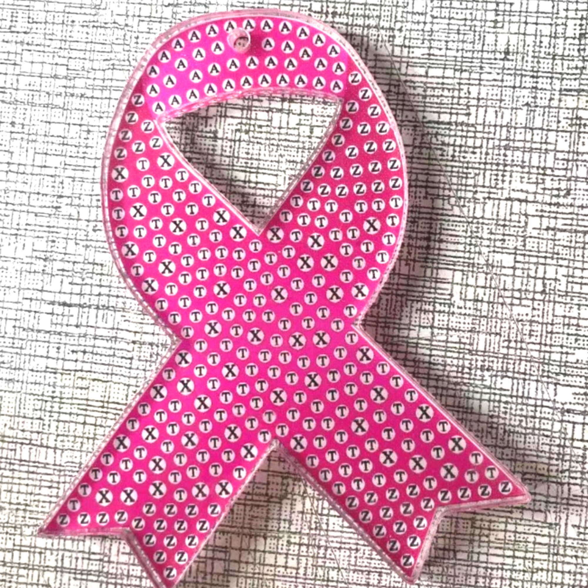 Breast Cancer Pink Ribbon Ornament Diamond Painting Kit